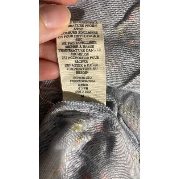 Jens Pirate Booty Women's Medium Blue Floral Maxi Twist Front Dress - Picture 8 of 8